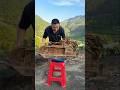Pure talent: A whole village in one piece of wood#Handmade #art #skill