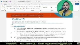 Word Module 5 SAM End of Project 1B: College of the Midwest | SC Word Mod 5 Project 1B