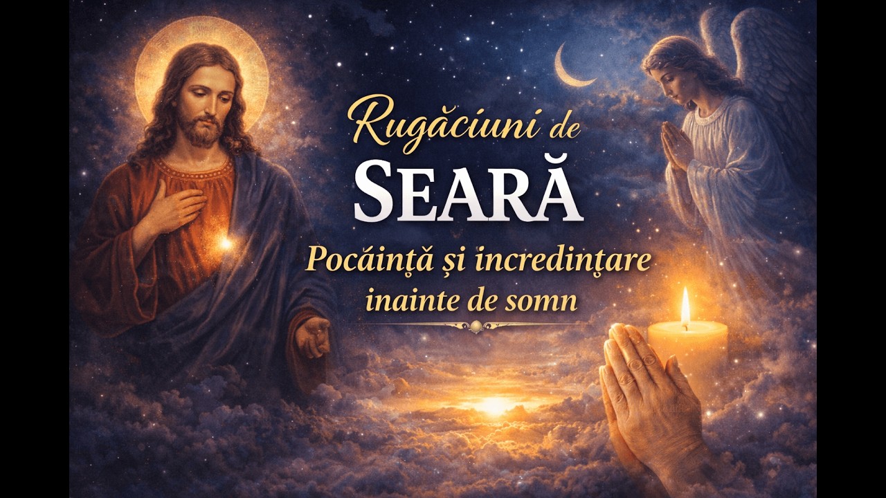 Rugăciuni de SEARĂ 🌙 Pocăință și încredințare înainte de somn