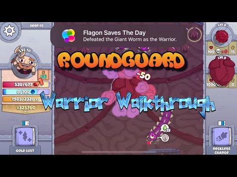 RoundGuard - Warrior Full Walkthrough [apple arcade]