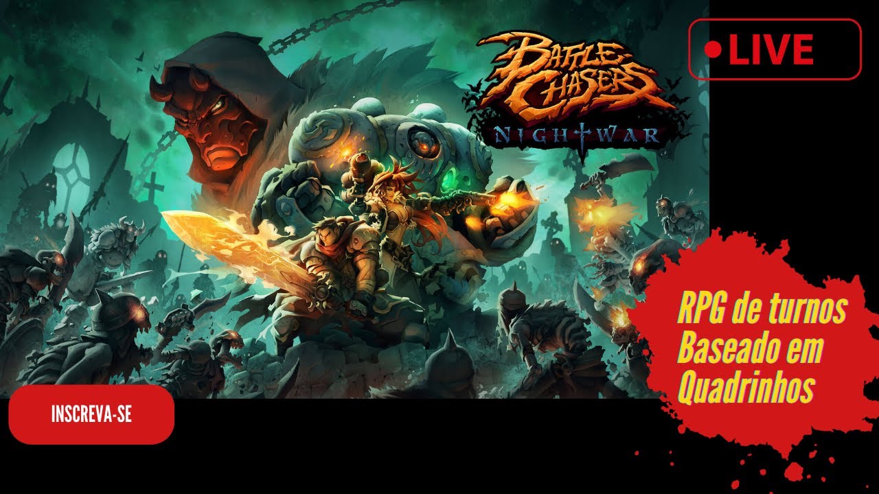 RPG DE TURNO PRA PC - BATTLE CHASERS NIGHTWAR 