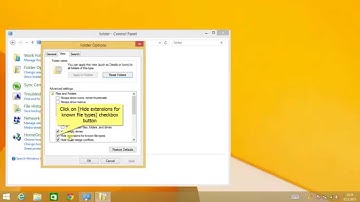 HowTo: Show file extensions on Windows 8