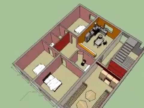 plan maison 3d google sketchup