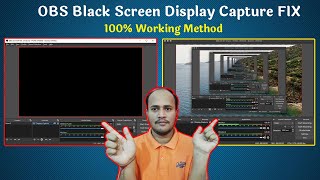 solved obs studio black screen problem on windows 10,11 laptops | fix black screen display  capture