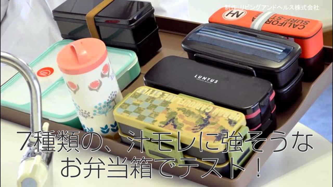 スリムお弁当箱比較 汁もれしないお弁当箱の構造 素材を検証
