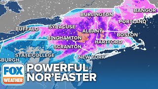 Multiday Nor'easter Slams East Coast | Heavy Snow, Rain, High Winds, Coastal Flooding Expected
