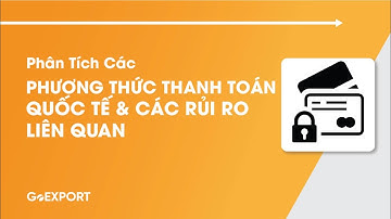 Phân Tích Các Phương Thức Thanh Toán Quốc Tế Và Các Rủi Ro Liên Quan | Đào Tạo GoEXPORT (Training)