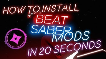 How to install Beat Saber mods in 20 seconds! | PC Version