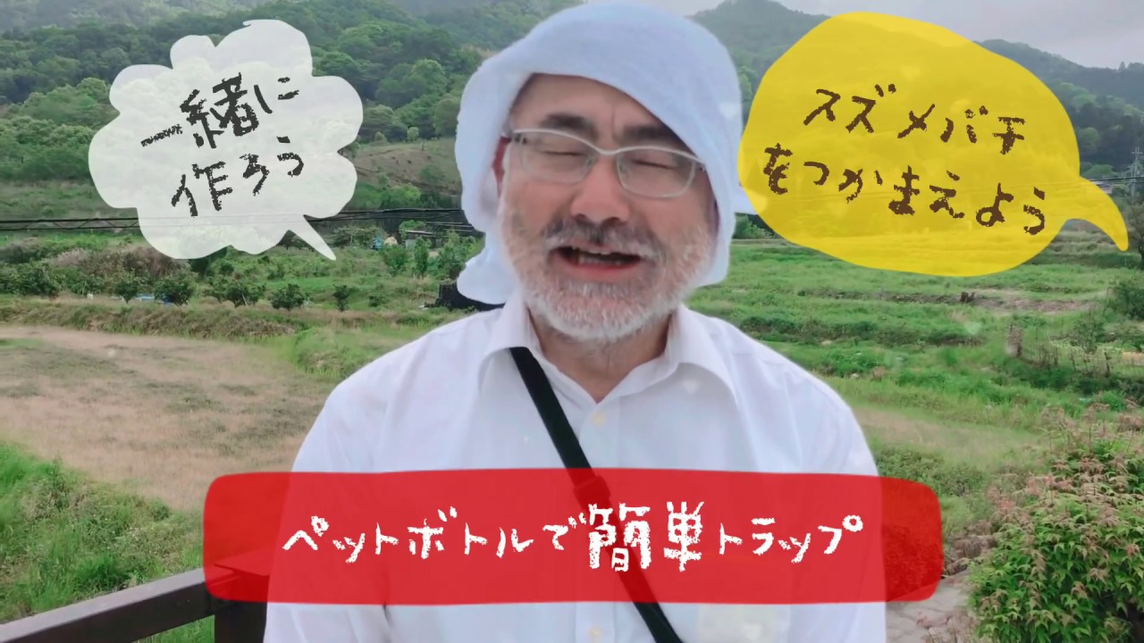 超簡単！ペットボトルでつくる！スズメバチトラップ！　ハチを撃退！