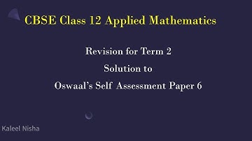 Solution to Oswaal