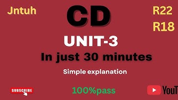 CD UNIT3 | in just 30 minutes | 100% PASS | MUST WATCH
