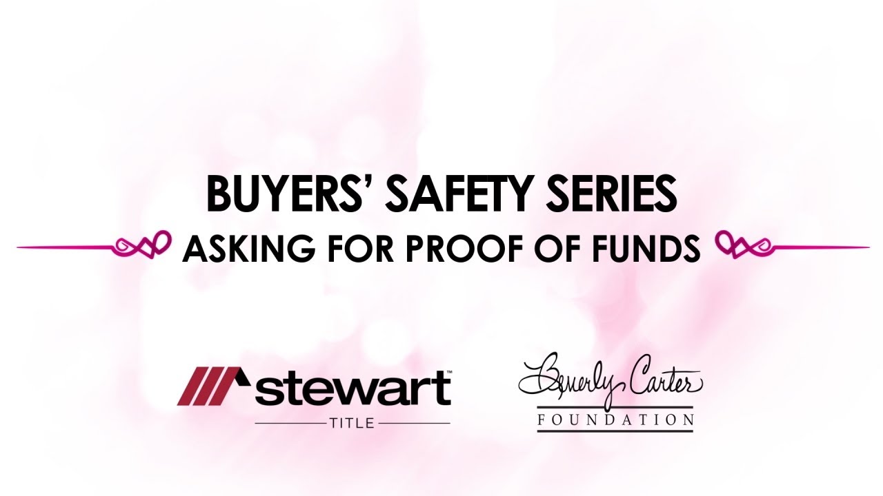 Asking for Proof of Funds | Buyers' Safety Series