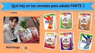 ¿Qué hay en los cereales para adultos? PARTE 1