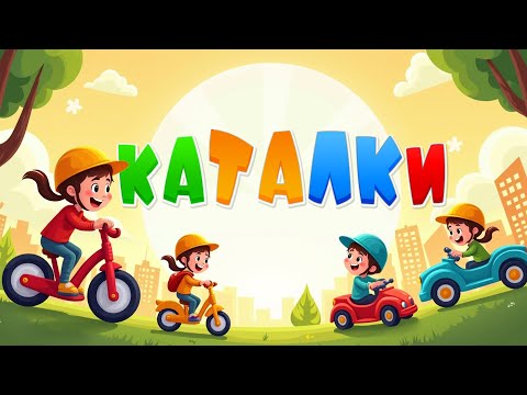 Весёлые «Каталки» | Песенка про велосипед, самокат и машинку | Детская песенка для прогулки