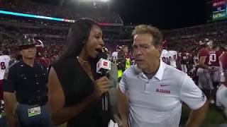 Espn reporter asked nick saban and dabo swinney essentially the same
question one week apart. coach was rude other had class. watch
differenc...