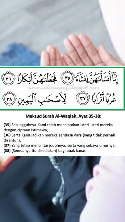 Doa Awet Muda | Surah Al-Waqiah Ayat 35-38