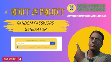 Create a Random Password Generator in React JS | Step-by-Step Tutorial