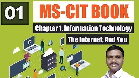 MS-CIT Book || Chapter 1 || Information Technology, The Internet, And You 1|| In Hindi || Rajesh Sir