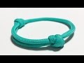 How to make a Sliding Knot Paracord Bracelet [by ParacordKnots]