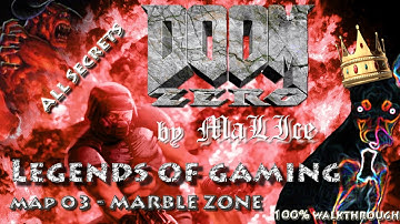 Doom Zero MAP03: Marble Zone - 100% Walkthrough