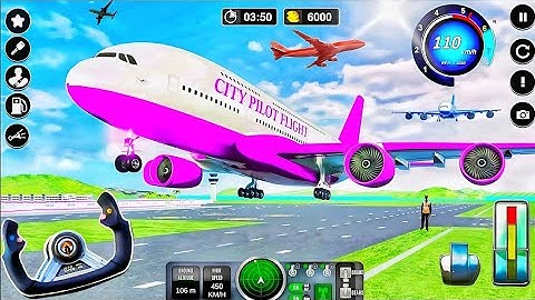 Real Flight Airplane City Pilot Simulator - Plane Boeing Emergency Landing - Android Gameplay 