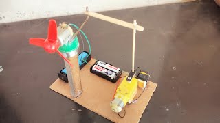 how to make mini rotating fan very useful science project |mini toys ideas|
