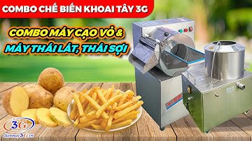 Combo Máy Cạo Rửa & Máy Thái Lát, Thái Sợi Khoai Tây| Điện máy 3G