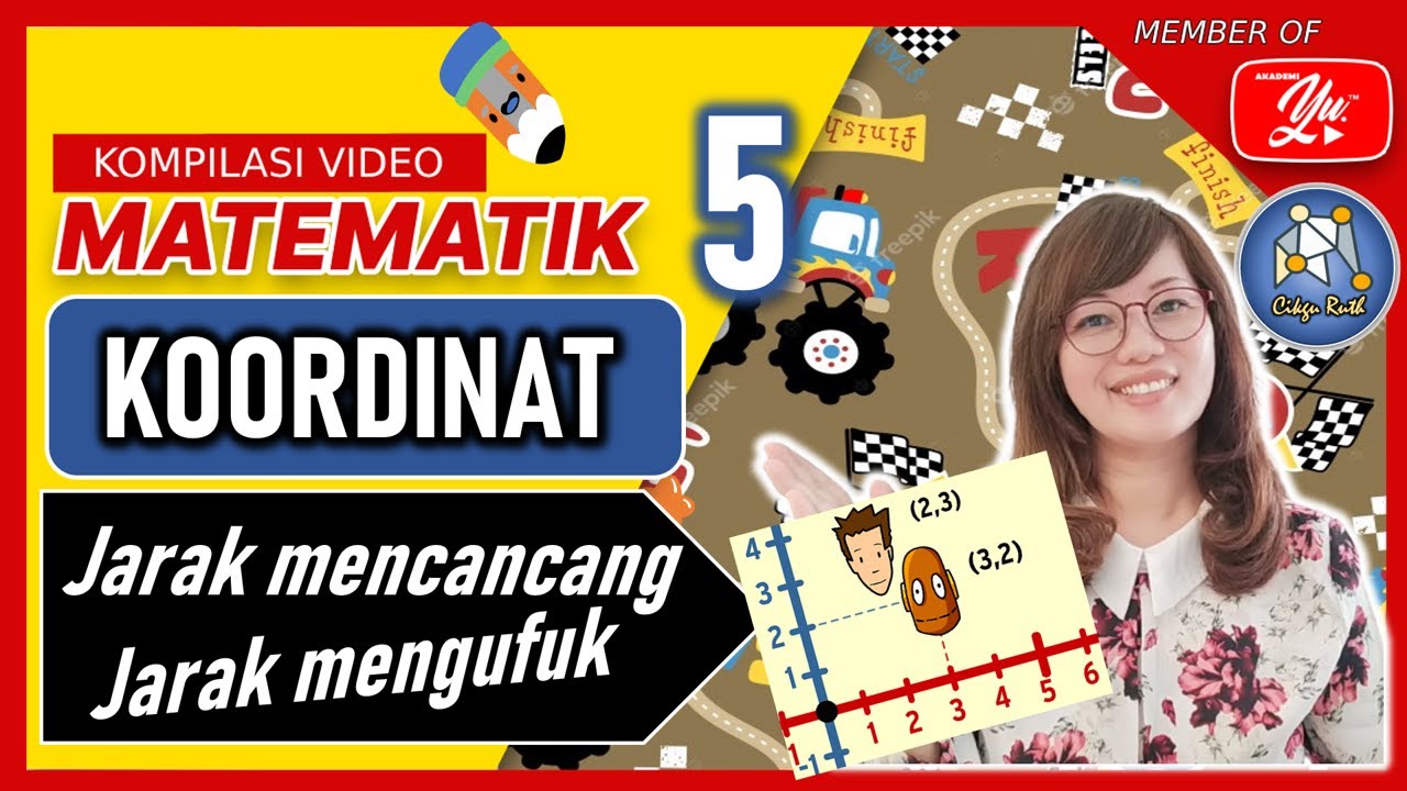 MATEMATIK | TAHUN 5 | KOORDINAT | MENCARI JARAK #matematiktahun5 #cikguruth