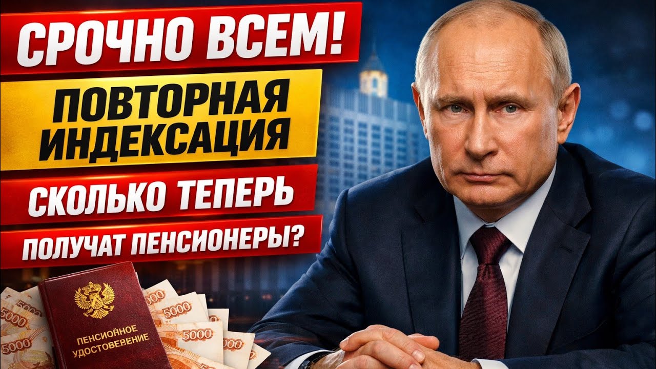 Новая ИНДЕКСАЦИЯ! Пенсии в России 2026 - Сколько получат Пенсионеры?
