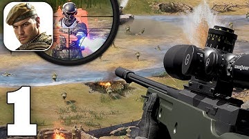 Warline Sniper Strike Gameplay Walkthrough Part 1 (iOS, Android)