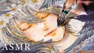 【ASMR】ガラスペンと不思議なインクでイラストを描く音🎧SOUND and DRAWING by a beautiful glass dip pen and inks