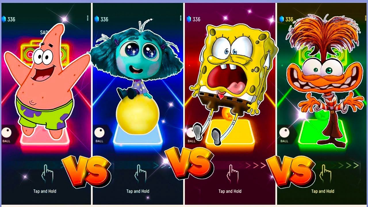 Squidward vs Patrick vs Spongebob vs Plankton 🎶 Who Will Win? - YouTube