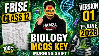 Class 12th Fbise Biology MCQs Key Morning Shift 2026 | Subjective Paper | Local Hard  screenshot 5