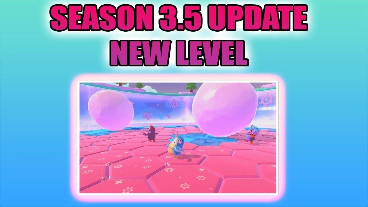 Fall Guys Season 3.5 Update New Level SNOWBALL SURVIVAL Gameplay