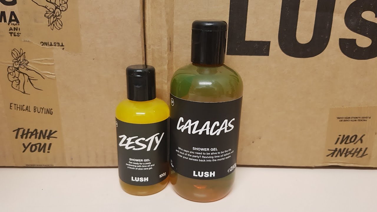 "Zesty" vs "Calacas" Shower Gel Comparison LUSH Reviews 498 and 499 YouTube