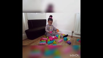 MEGA BLOKS/nursery rhymes/giraffe blok building and playing