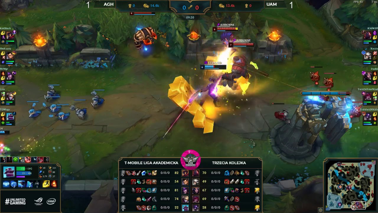 League of Legends - R3 - AGH vs UAM - 3/3 games people play