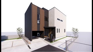 スキップフロアとビルトインガレージのある家／House with Skip Floor and Built-in Garage｜AndM ARCHITECTS