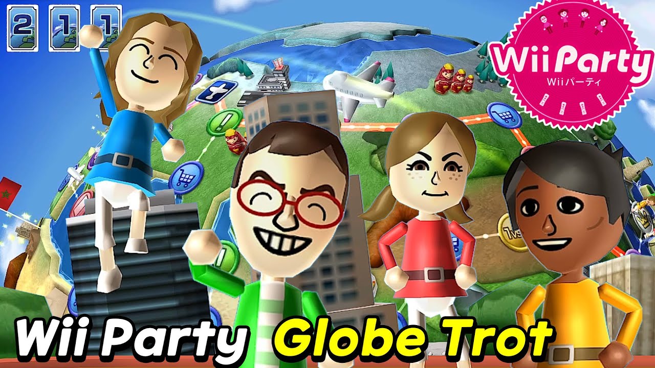 Wii Party Globe Trot Gameplay Master Com Molina Vs Lucia Vs Hiromasa Vs Sakura