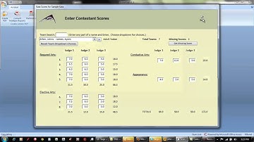 Scorefast Video Tutorial-lesson 8 entering kata data entry form