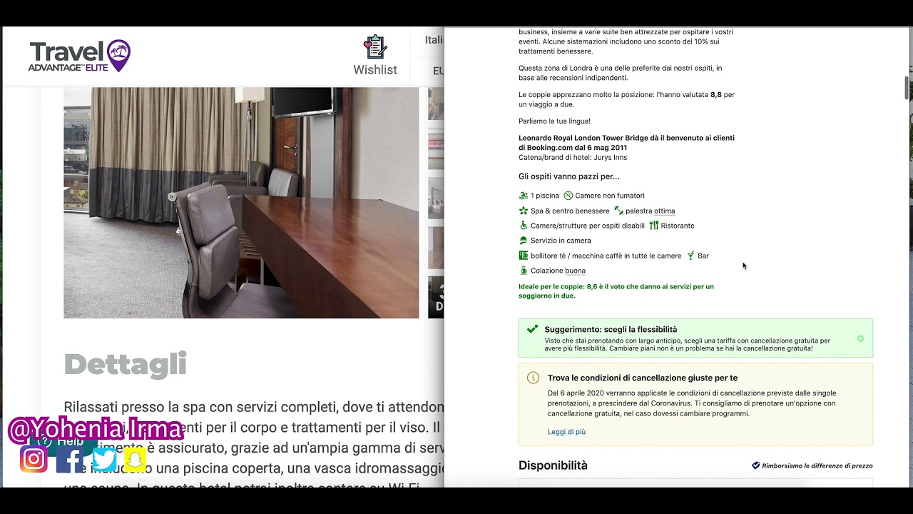 Comparazione prezzi MWR Life Travel Advantage con altre piattaforme Booking & Expedia