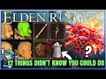 12 Secrets You Didn't Know About in Elden Ring - Game Breaking Item & Secret Attacks - Tips & More!