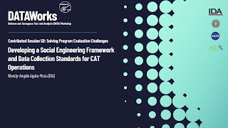 Contributed Session 5B: Developing a Social Engineering Framework and Data Collection Standards...