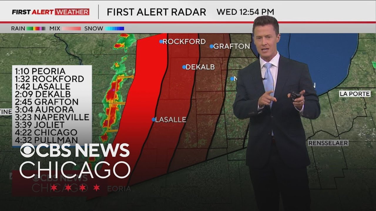 Severe Thunderstorm Watch issued for Chicago area as storms develop ...