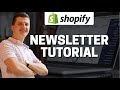 How To Add Newsletter To Shopify