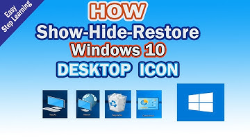 Window 10: How to Show, Restore or Hide Desktop icon?