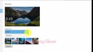 Windows 10 : How to change lock screen background