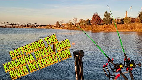 CATFISHING the Kanawha River/Ohio river Intersection/Point pleasant wv