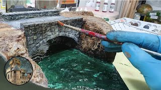 Building the DIORAMA of a river with rocks and water effect  FINAL