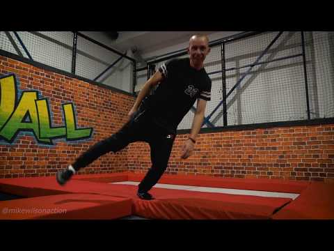 WALL TRICKS in a Trampoline Park 01